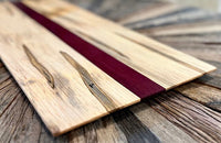 Purple Heart and Ambrosia Maple Cutting Board. 29 9/16” wide 11” tall and 3/4” thick XL Board BBQ Board