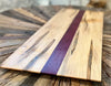 Purple Heart and Ambrosia Maple Cutting Board. 29 9/16” wide 11” tall and 3/4” thick XL Board BBQ Board